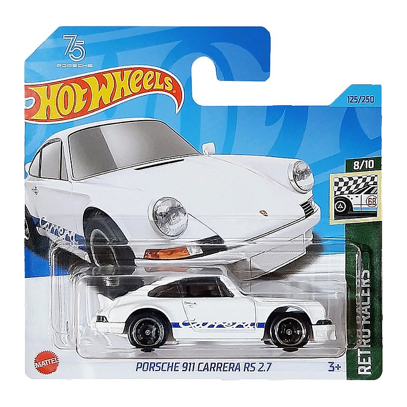 Carrinh Hot Wheels Porsche 911 Carrera Rs 2.7 Branco 2023 J HKJ82