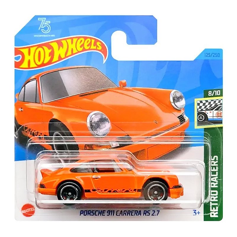 Carrinho Hot Wheels Porsche 911 Carrera Rs 2.7 Laranja 2023 J