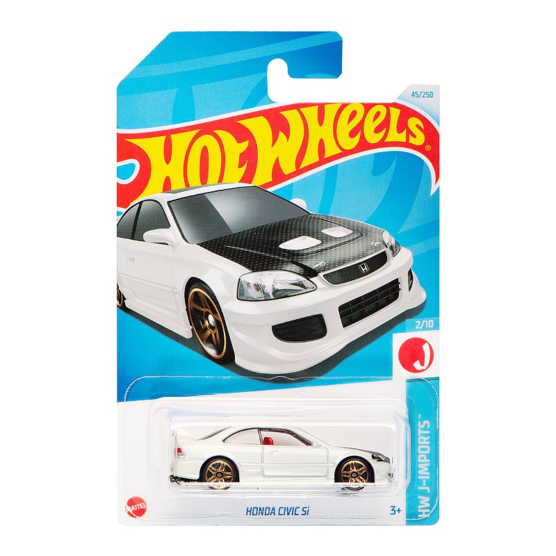 Carrinho Hot Wheels Honda Civic Si Branco JDM 2024 Lote G HTD07 2