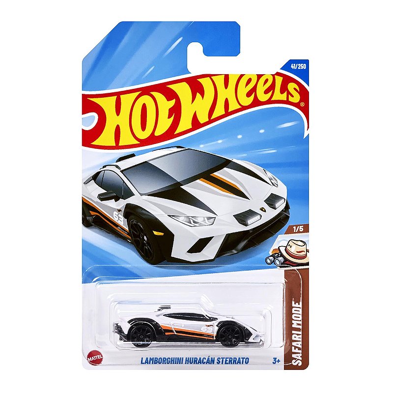 Carrinho Hot Wheels Lamborghini Huracán Sterrato Branca Lote C
