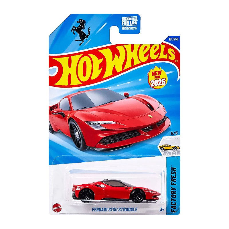 Carrinho Hot Wheels Ferrari SF90 Stradale 2025 Lote J HYW34 5/5