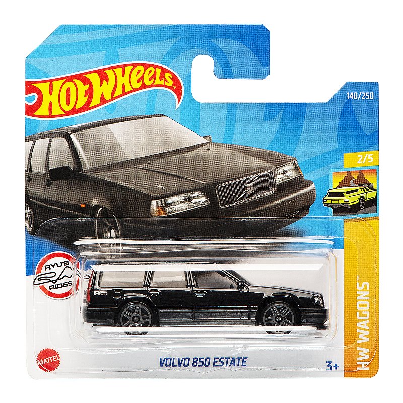 Carrinho Hot Wheels Volvo 850 Estate Preta 2022 Lote M HCX36 2/5
