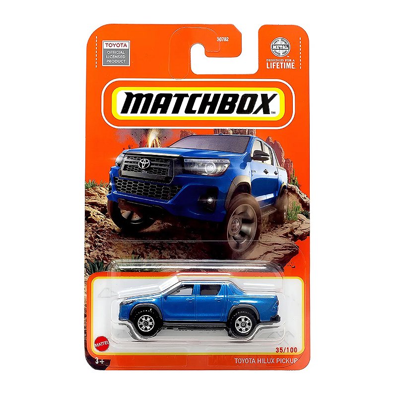Matchbox Toyota Hilux Pickup Blue #35 Mainline 2024 Case J (In-Stock