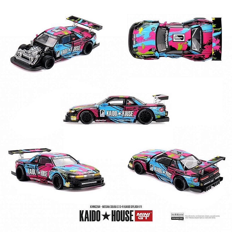 Mini GT Kaido House #284 Nissan Silvia S13-R Kaido Splash V1