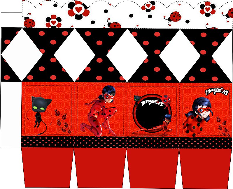 Kit Papel Digital Miraculous - Ladybug