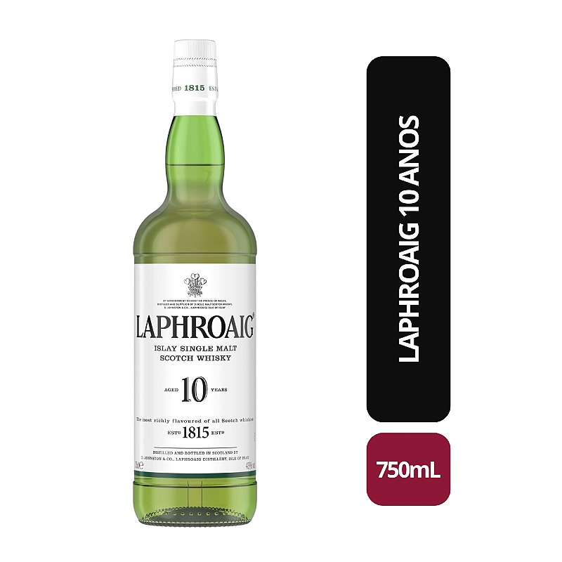 まるき Laphroaig 10 Years Old ウイスキー Whisky Laphroaig 10 anos - 750ml - Bebida In Box