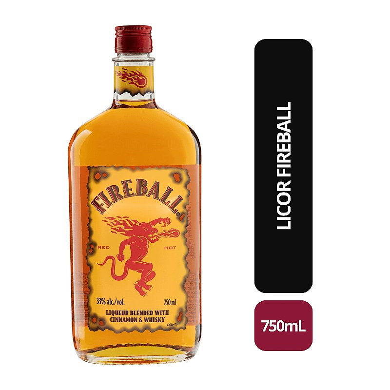 Licor Fireball - 750ml - Bebida In Box