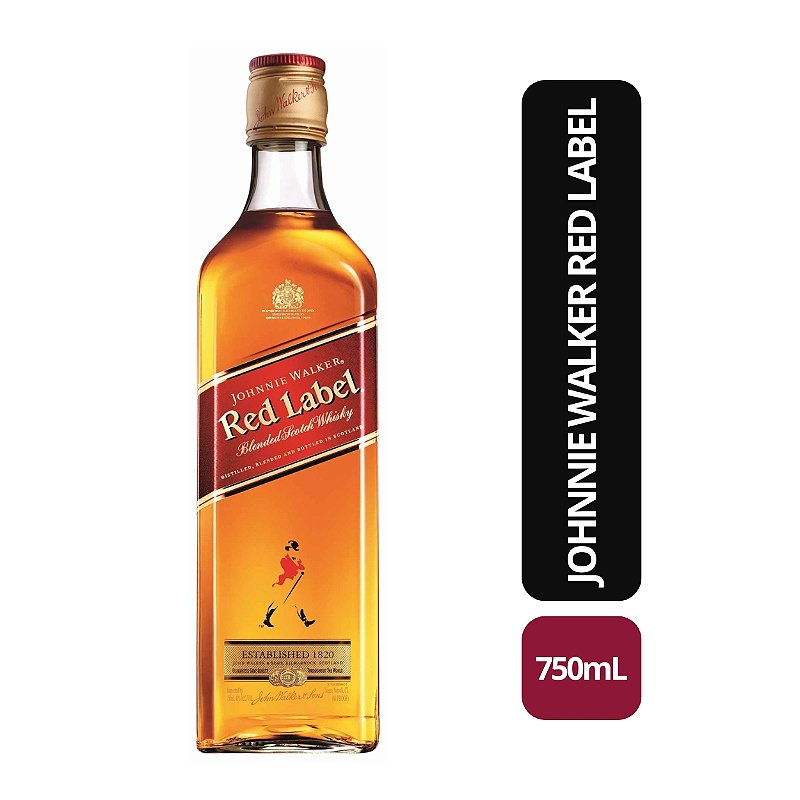 Johnnie Walker Red Label - 750ML - Bebida In Box