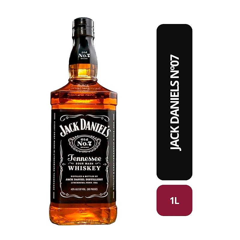 Jack Daniels Nº07 - 1L - Bebida In Box
