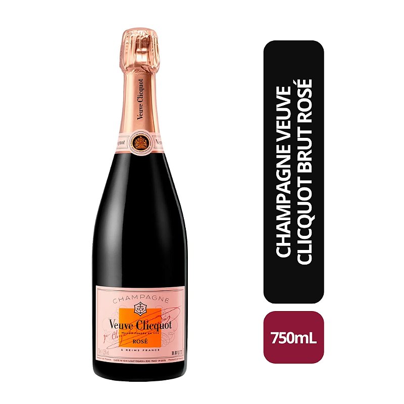 Champanhe Veuve Clicquot Brut Rosé - 750ml - Bebida In Box