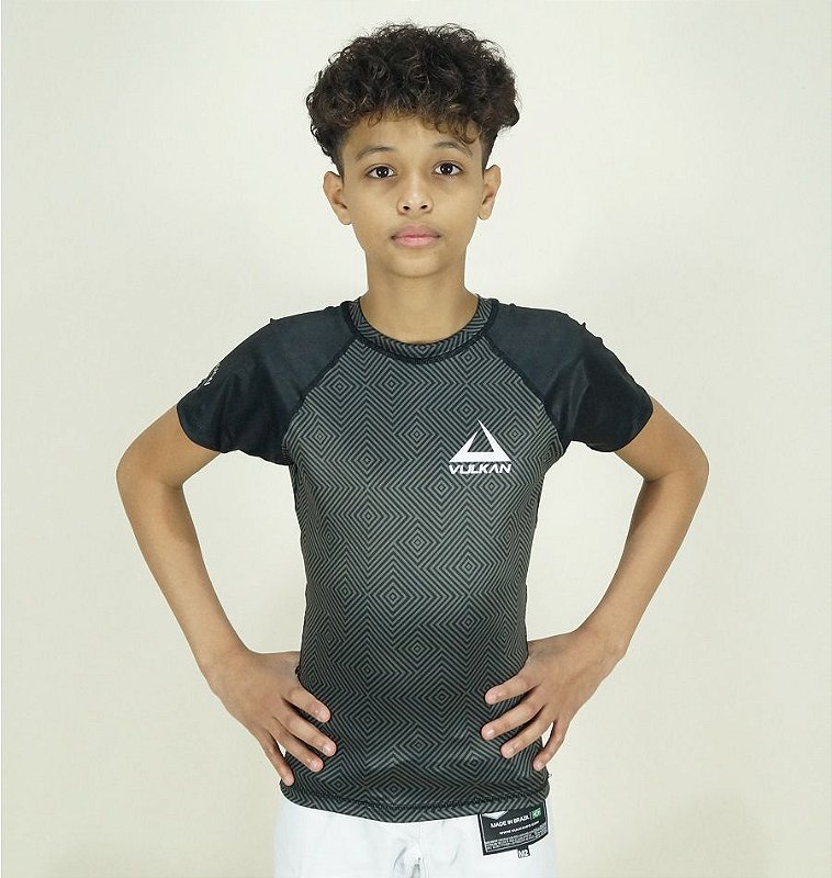 Rash Guard para Jiu Jitsu Vulkan Infantil Vulkan Fight Company