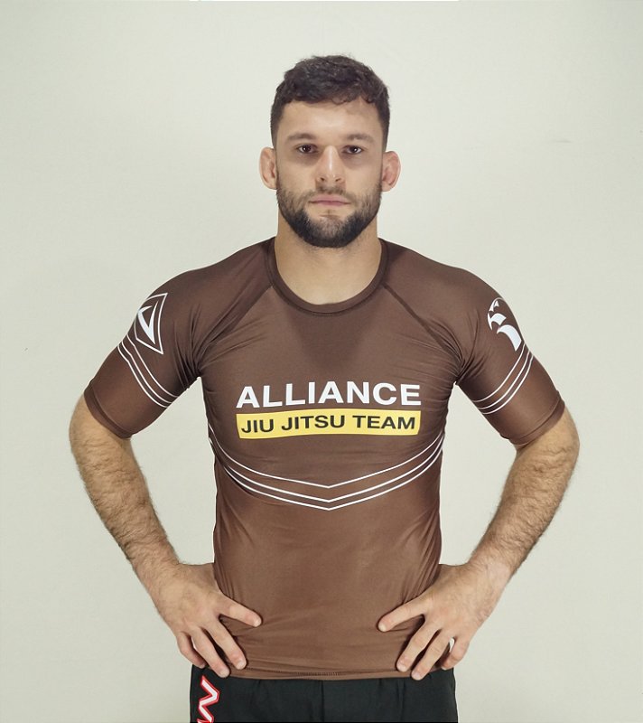 Rash Guard para Jiu Jitsu Alliance Vulkan Fight Company Kimono Jiu Jitsu com o melhor custo