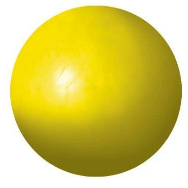 Brinquedos bola amarela e preta isolada