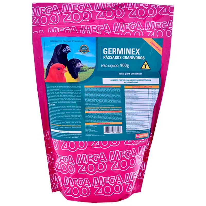 Extrusada Germinex - 900g - MegaZoo - Comercial Penna Firme - o