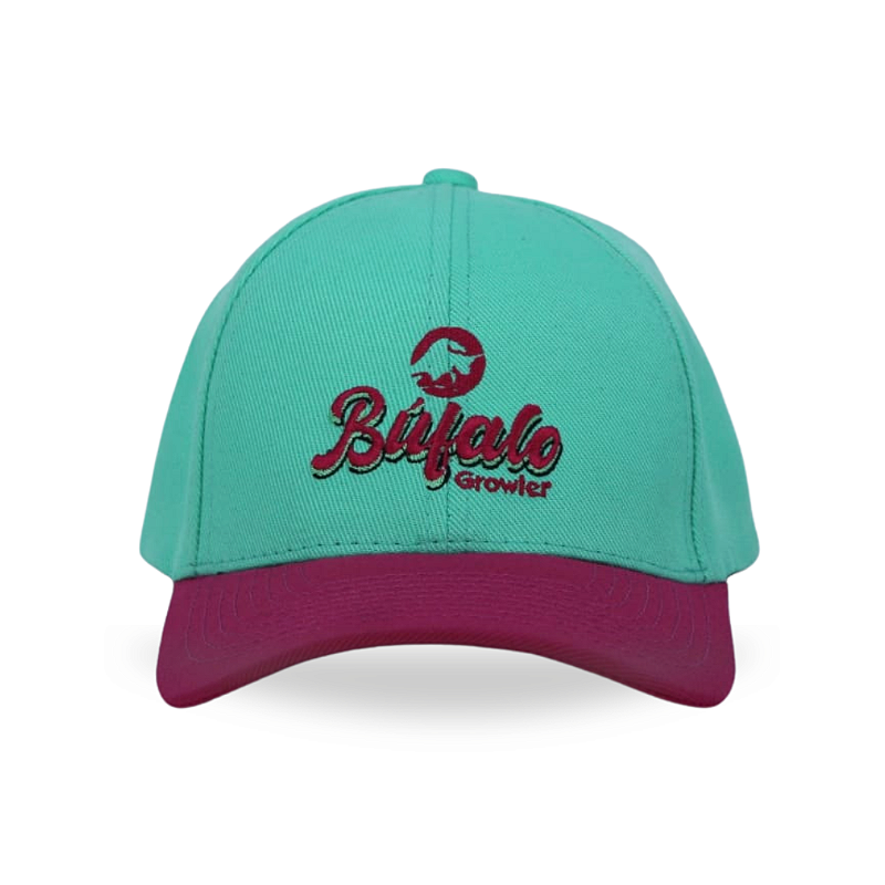 Boné Búfalo Fashion NY Verde-Rosa