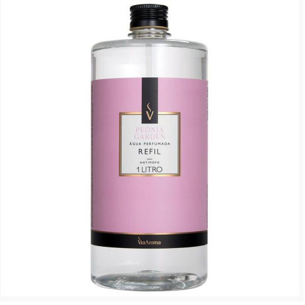 Refil água perfumada Via Aroma peônia garden 1 L - Gizt Shop - Perfumaria  para o lar