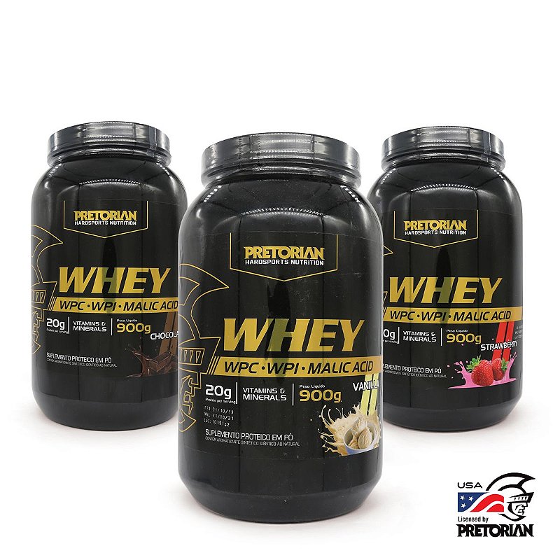 Kit Sabores Whey Ultra Protein Pretorian Wpc + Wpi 900gr PRETORIAN