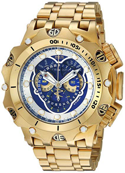relogio masculino invicta dourado original