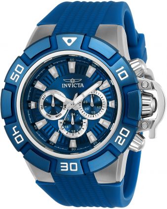 invicta relogio azul