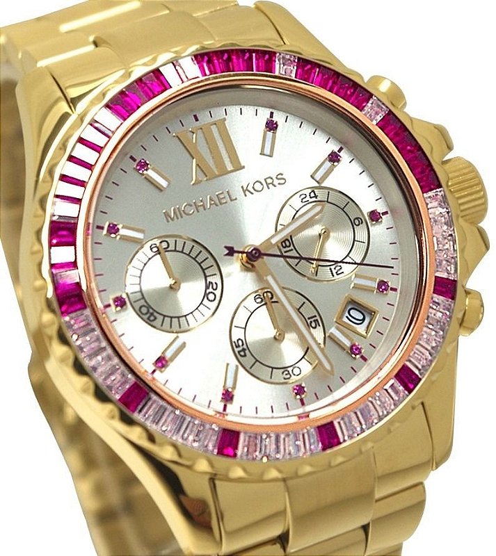 Relógio Feminino Michael kors MK5871 Everest Cristais Pink - Mimports -  Produtos e perfumes importados exclusivos para você