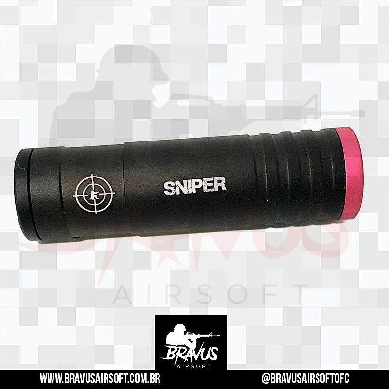 SUPRESSOR/ SILENCIADOR SNIPER - BRAVUS AIRSOFT - A MELHOR LOJA DO ABC