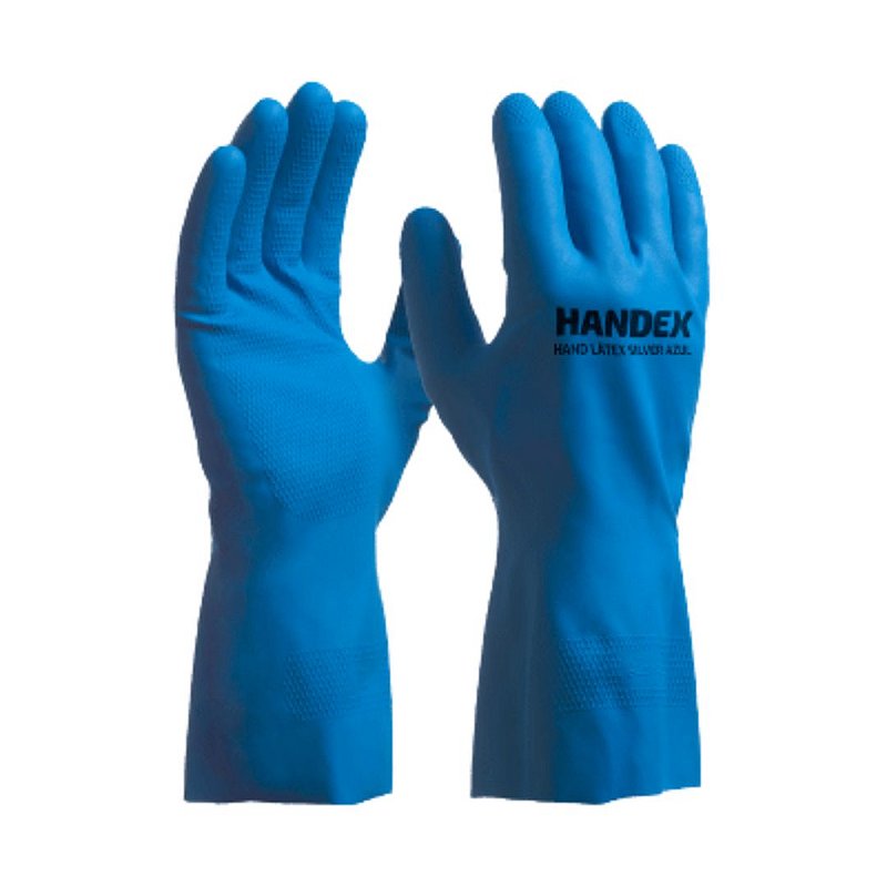 Luva Láttex Silver Azul Handex C.A 47063 – Proteção e Conforto