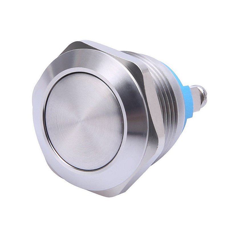 Botão de Inox Pulso 19mm acionamento momentâneo - ON ELETRICA ...