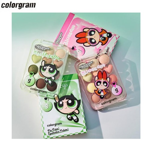 COLORGRAM - THE POWERPUFF GIRLS Pin Point Eyeshadow Palette - Noguchi Cosméticos
