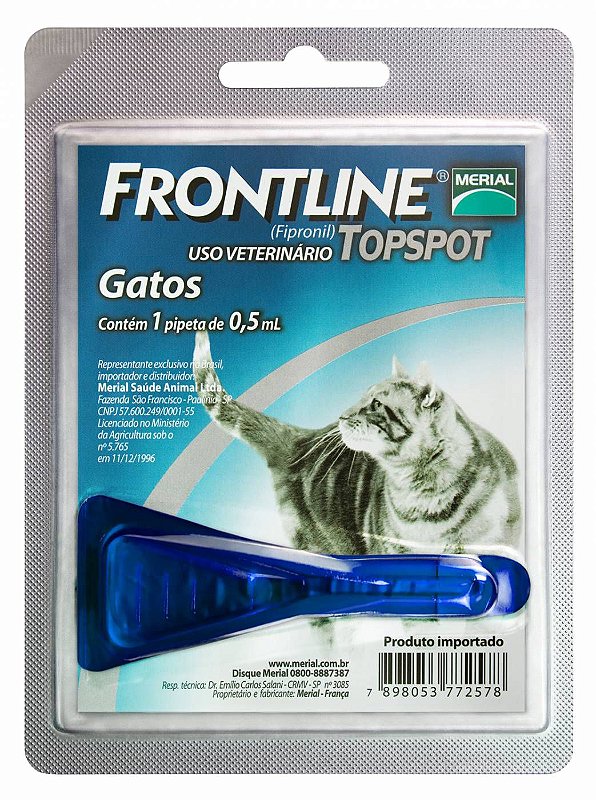 Frontline Topspot Gato 0,5ml Boehringer Ingelheim - Laicão