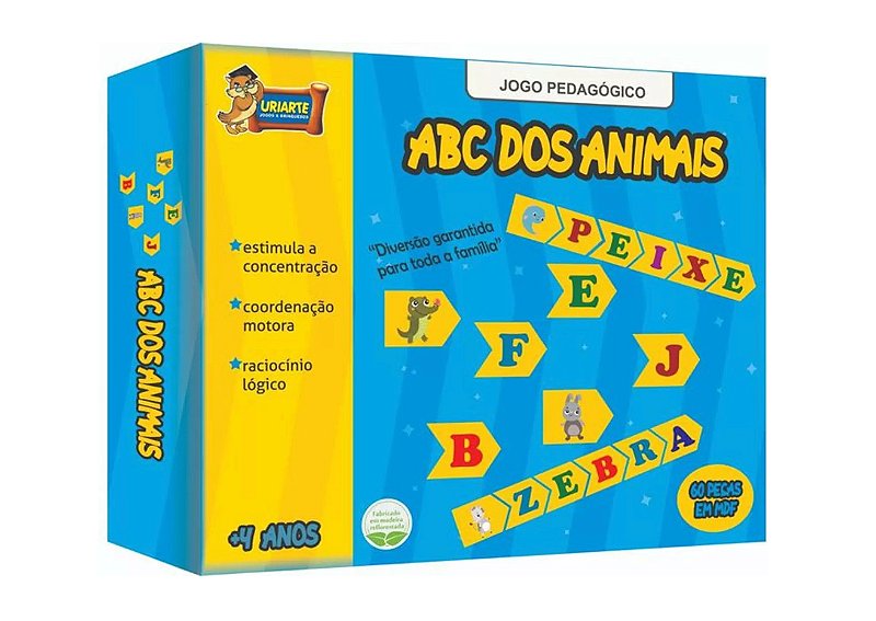 ABC dos Animais 60 Peças - URIARTE - Acalanto