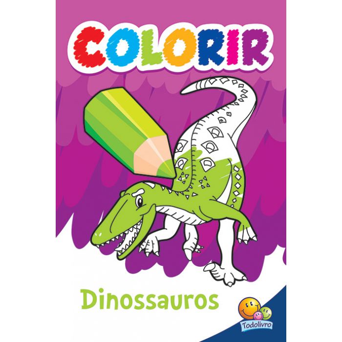 Dinossauro - Desenhos para Colorir - Brinquedos de Papel