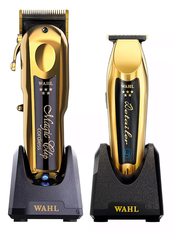Combo Máquina De Corte Wahl Magic Cordless Gold + Máquina de