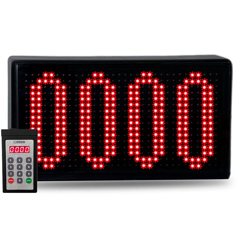 Senha Painel com Teclado Aleatorio Visor Grande Lanchonetes