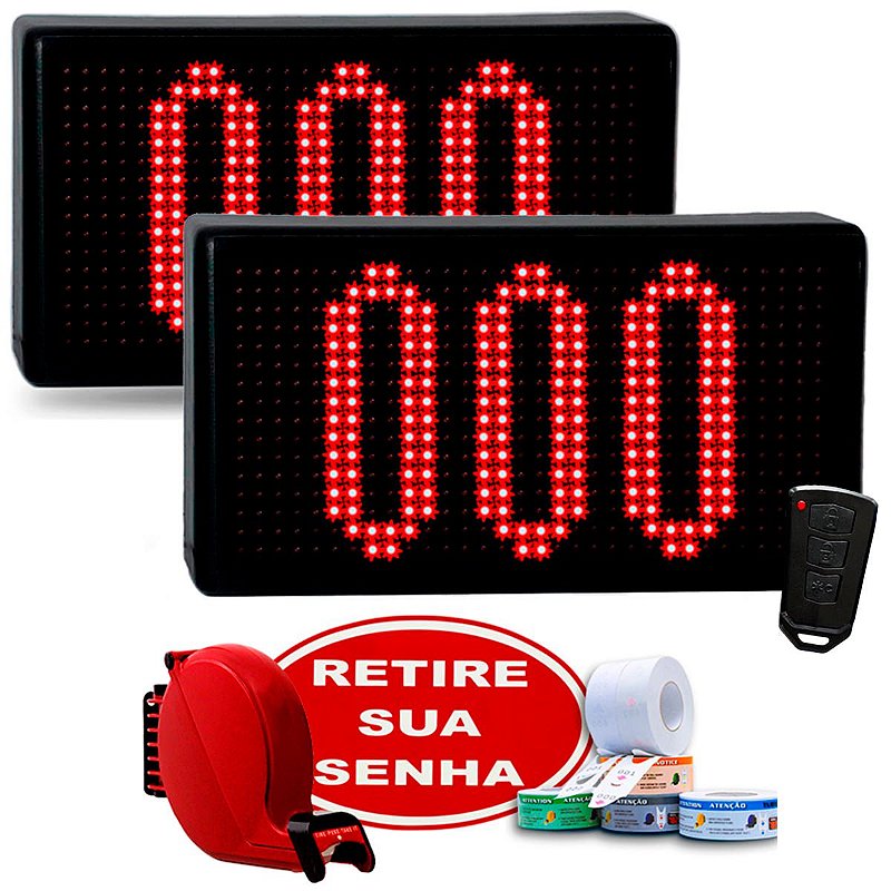 Sistema de Atendimento 2 Painel de Senha Grande com Dispensador