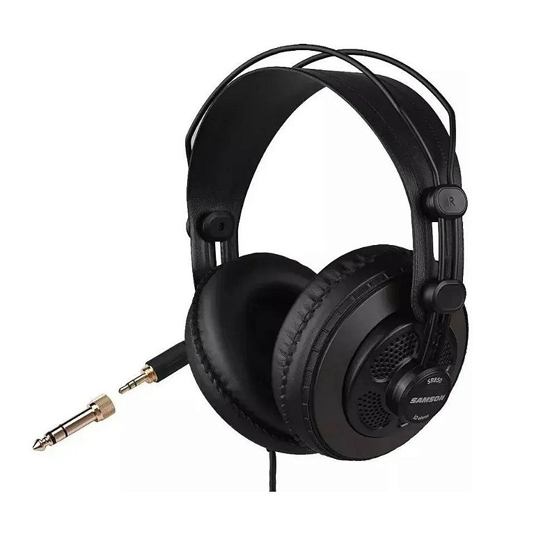 Fone de ouvido Samson Estudio Sr850c headphone profissional Loja de Instrumentos Musicais Sao Bernardo do Campo Instrumentos musicais em SBC