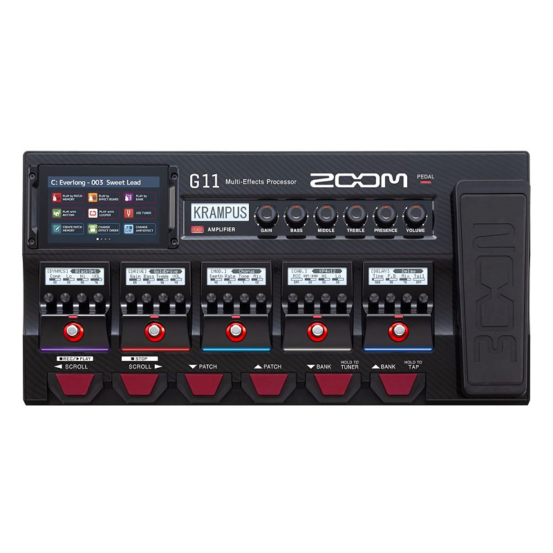 ZOOM G11 マルチエフェクトプロセッサー Pedaleira Zoom G11 Multi efeitos Guitarra 2 anos de garantia