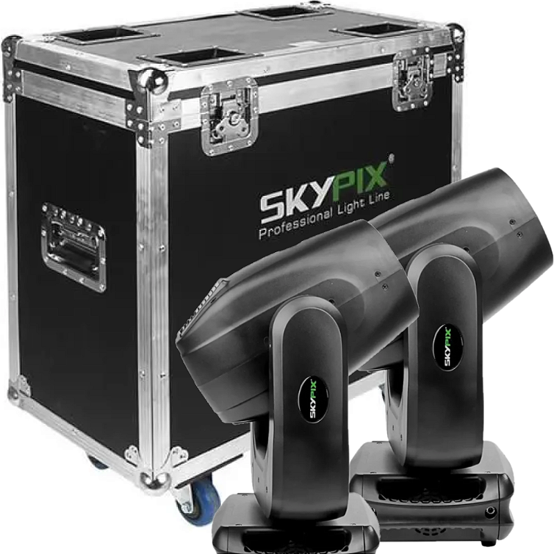 Par Moving Beam profissional + case Skypix 300 SK-BEAM300 - Loja