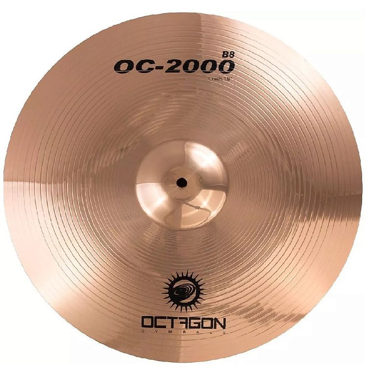 Prato Ataque Octagon 18 Medium Crash Oc18mc - Loja de Instrumentos