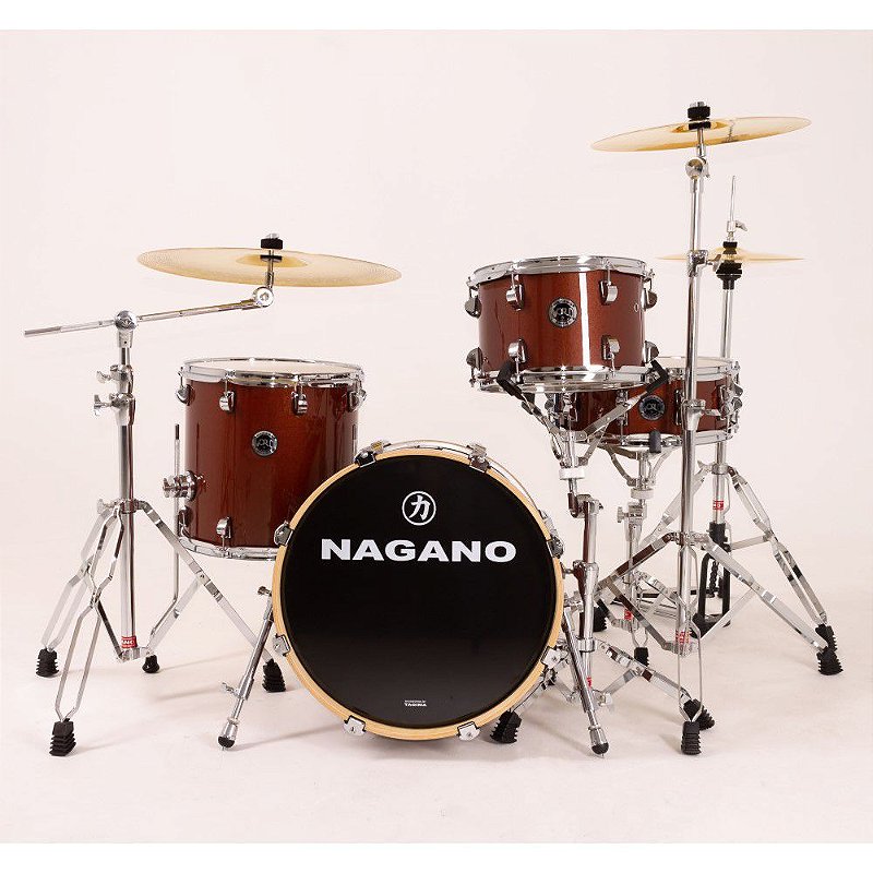 Bateria Nagano World Be bop Coffe Brow bumbo 18 cx 14 - Loja de