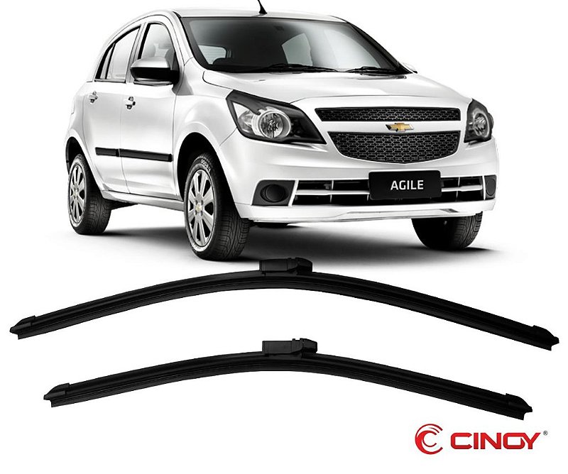 Palheta Parabrisa Chevrolet Agile 2011 a 2015 Silicone Par - 672208 -  Homologacao