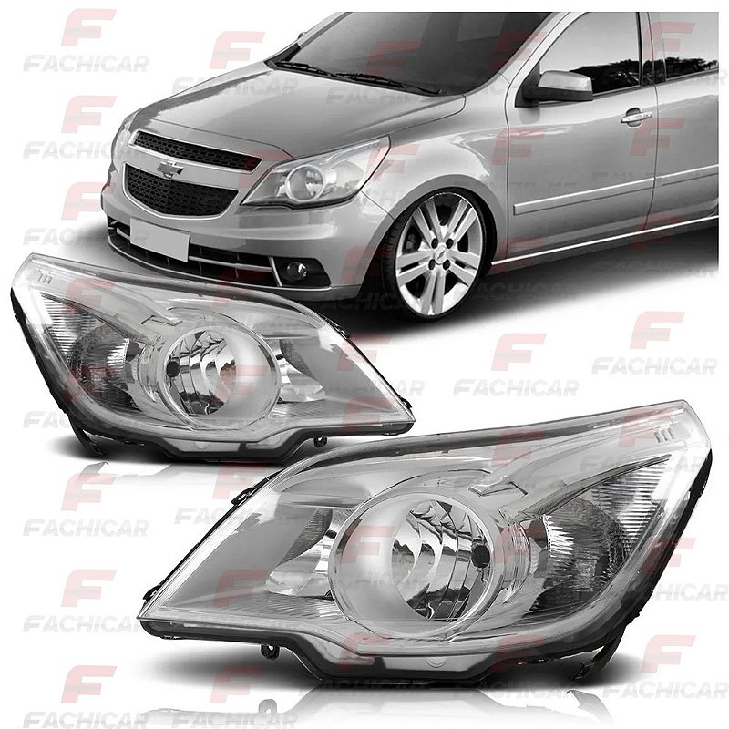 FAROL DO AGILE/MONTANA 2012 A 2017 CROMOMIX - FACHICAR - AUTO SHOPPING
