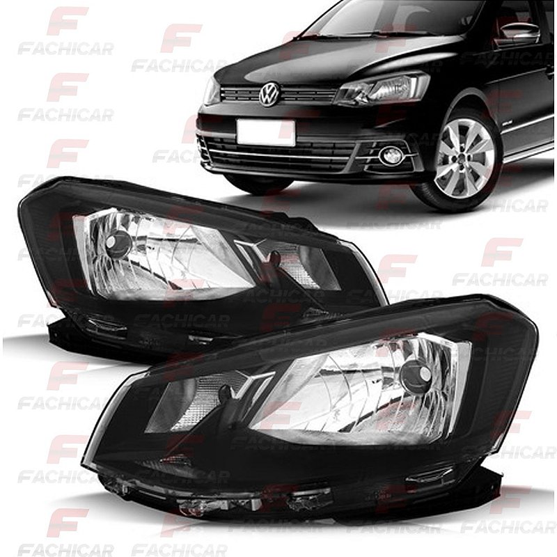 FAROL DO GOL G7 SIMPLES MASCARA NEGRA FRISO PRETO - FACHICAR - AUTO ...