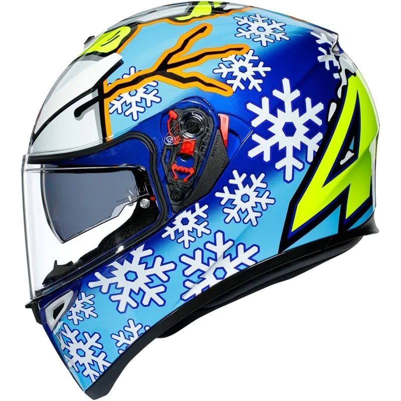 セキュリティ・セーフティ AGV K-3 SV ROSSI WINTER TEST 2016 CAPACETE AGV K3 SV ROSSI WINTER TEST 2016 REPLICA - Moto Store
