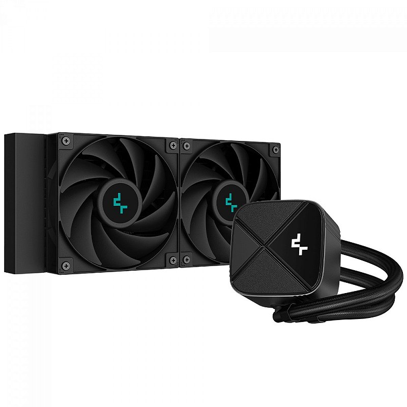 Water Cooler DeepCool LS520S Zero Dark, 240mm, Intel/AMD, R-LS520