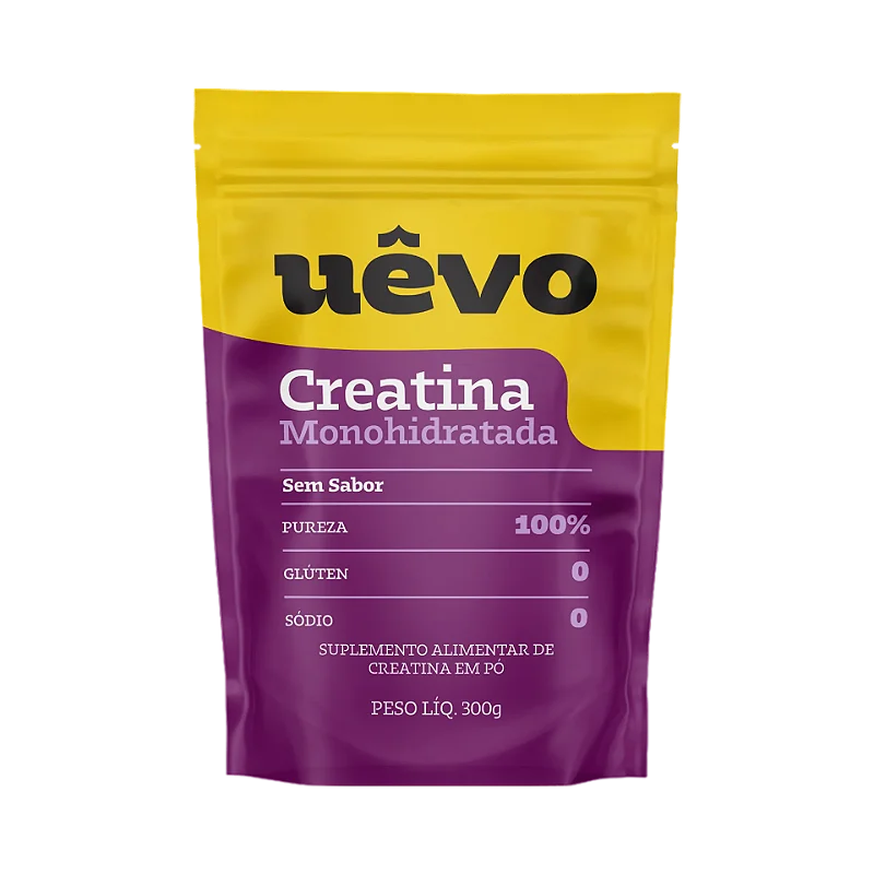 UÊVO CREATINA MONOHIDRATADA 300G - SNF Loja de Suplementos em Fortaleza