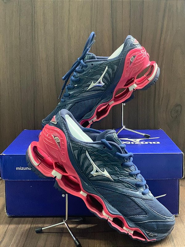 mizuno prophecy 8 azul e rosa