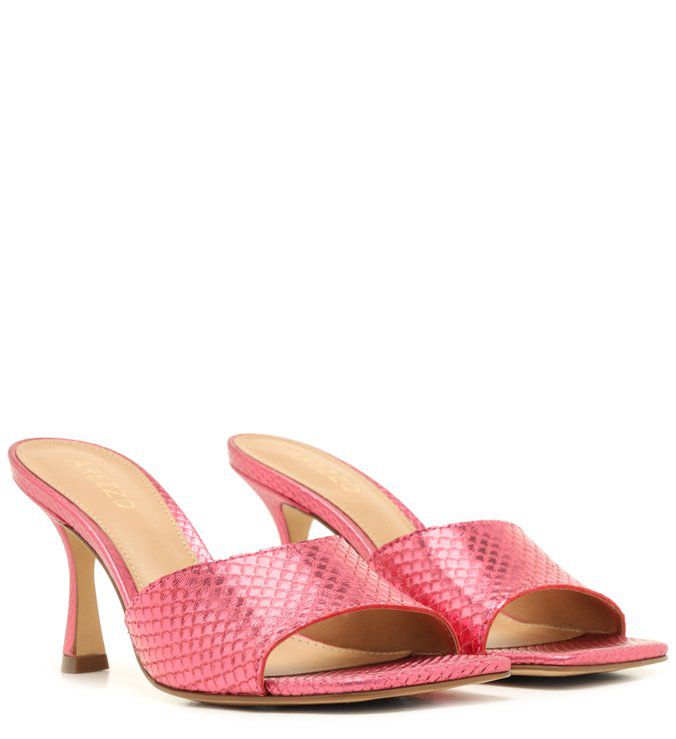 tamanco salto fino arezzo