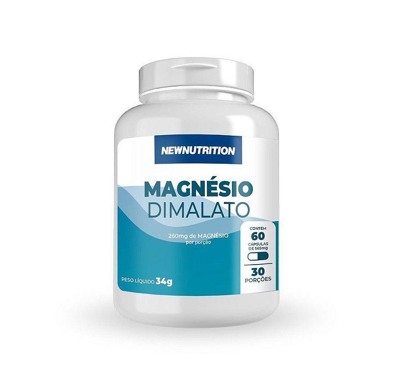 Magnésio Dimalato 260 mg - 60 cápsulas - Merlin Saúde e Bem-Estar
