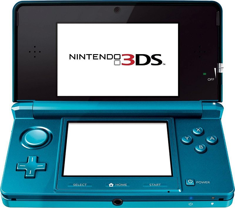 Console Nintendo 3DS Aqua Blue Seminovo com Caixa e manuais - Stop