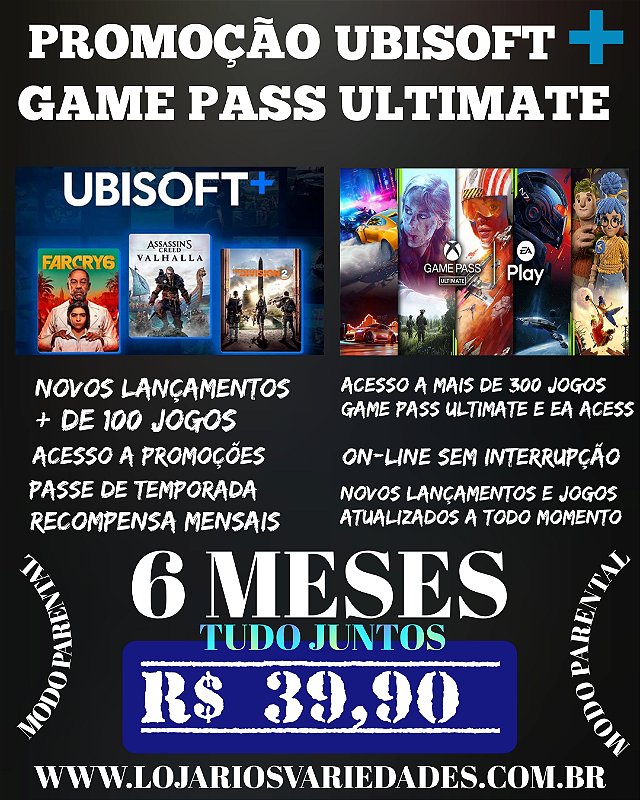 game pass ultimate 1 ano ou 6 meses , economize ate 200 reais 